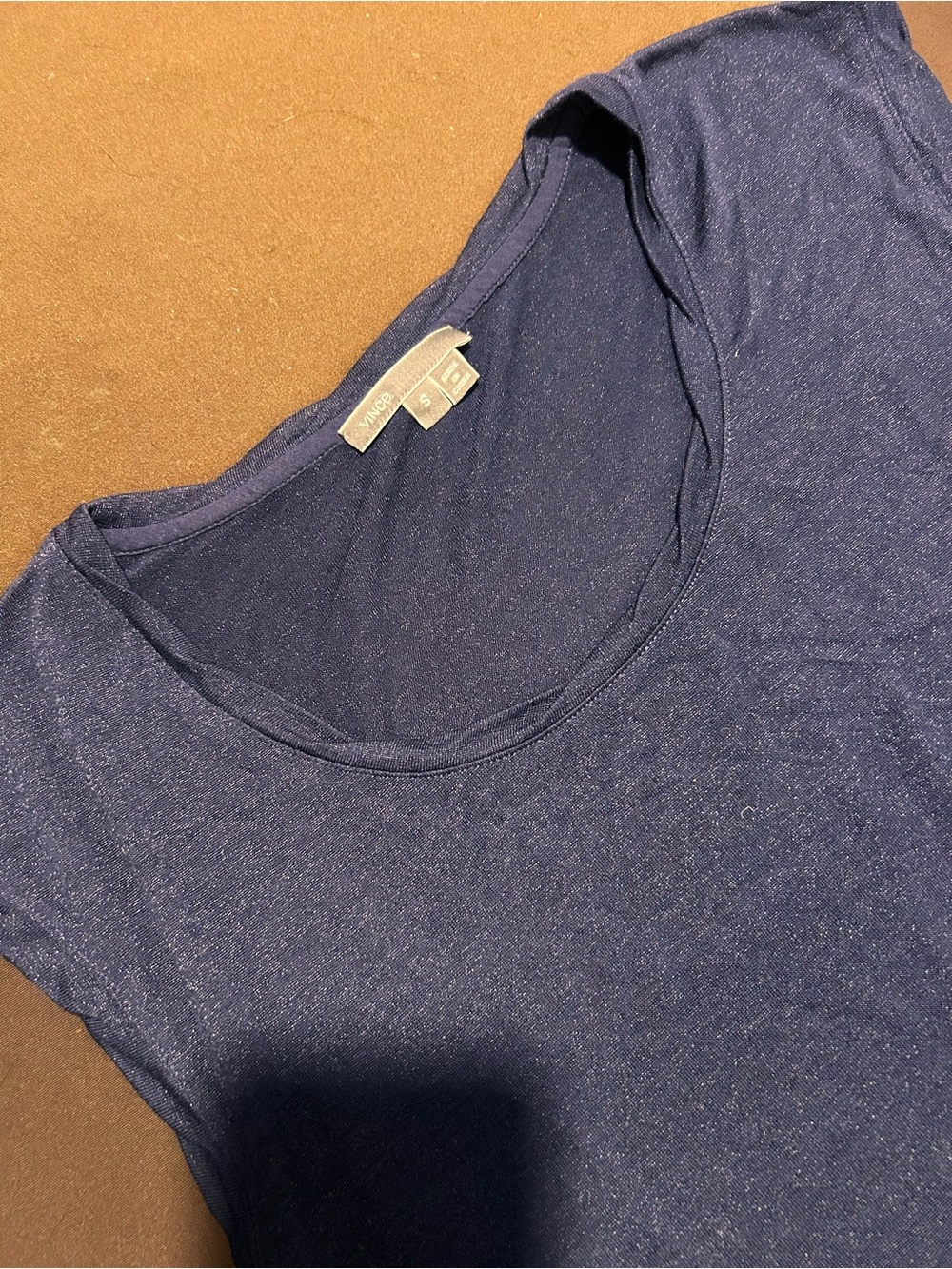 Vince - Women’s Navy Scoop Neck Top